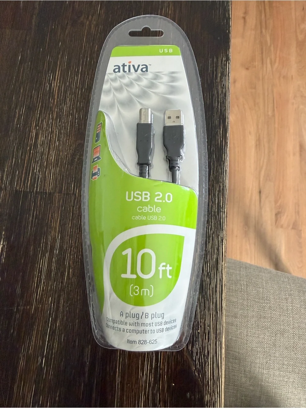 Ativa USB 2.0 A to B Cable — Black